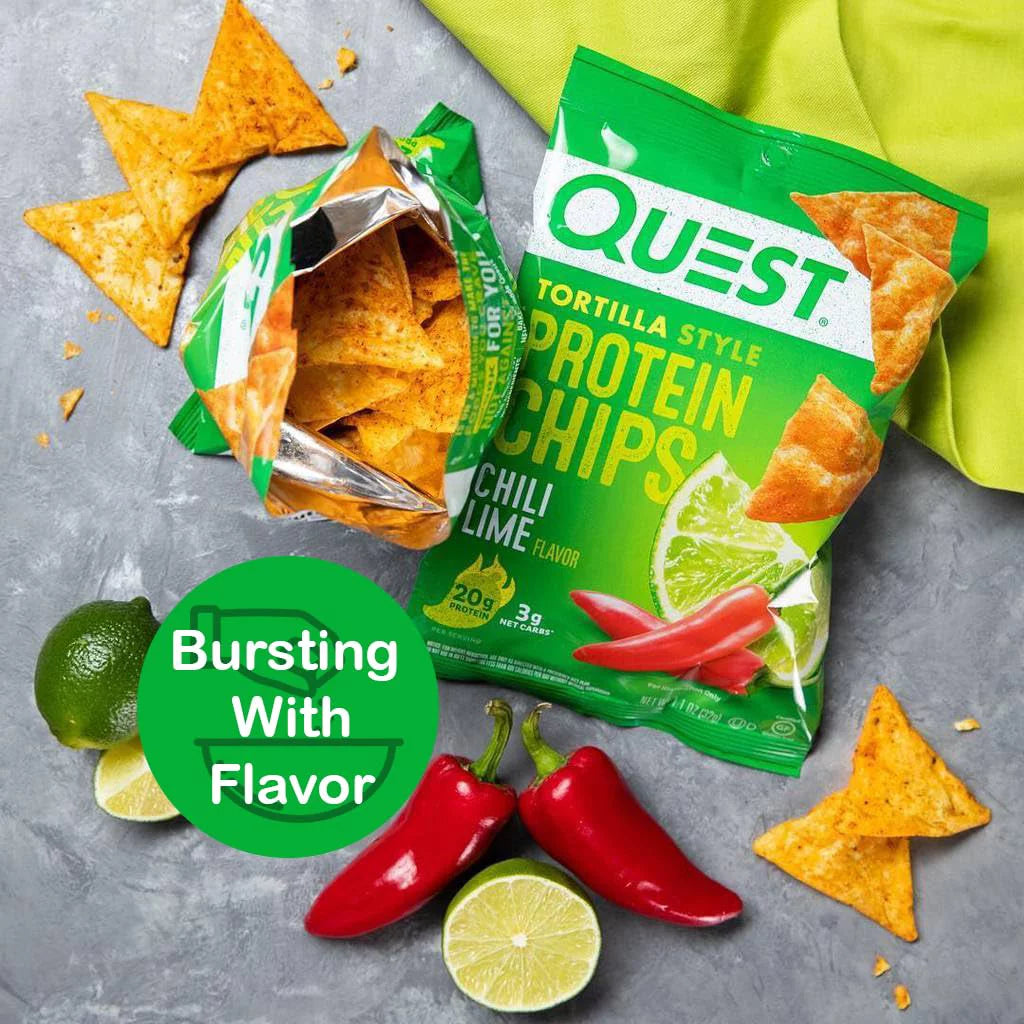 Protein Chips Variety Pack, Assorted Flavors, High Protein Snack, 6 Pack N3046