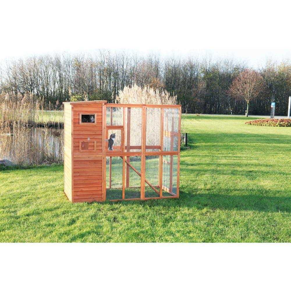 Wooden Outdoor Cat Run R739490