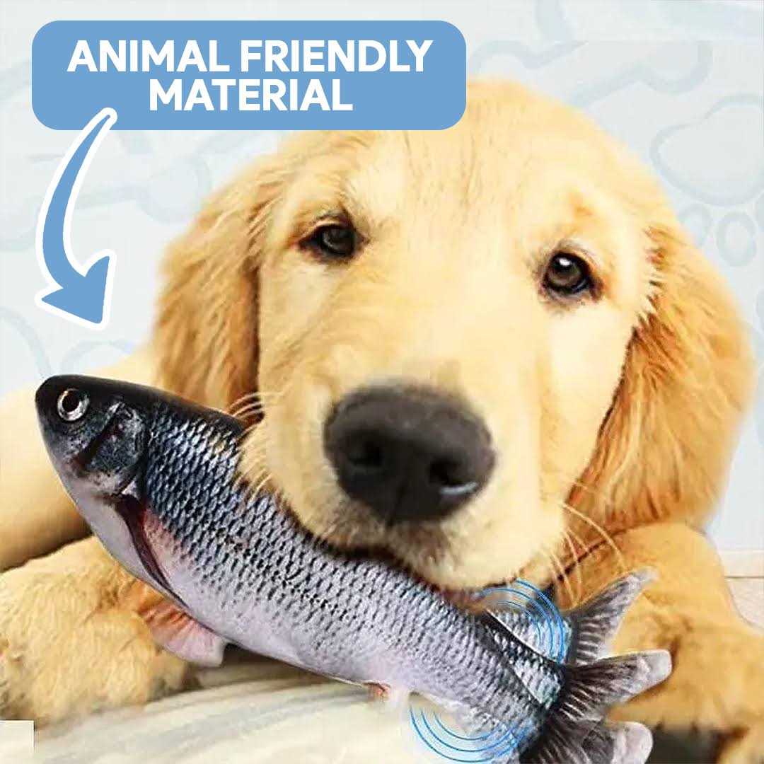 Interactive Pet Toy for Dogs & Cats, Moving Fish to Challenge Natural Instincts T48061