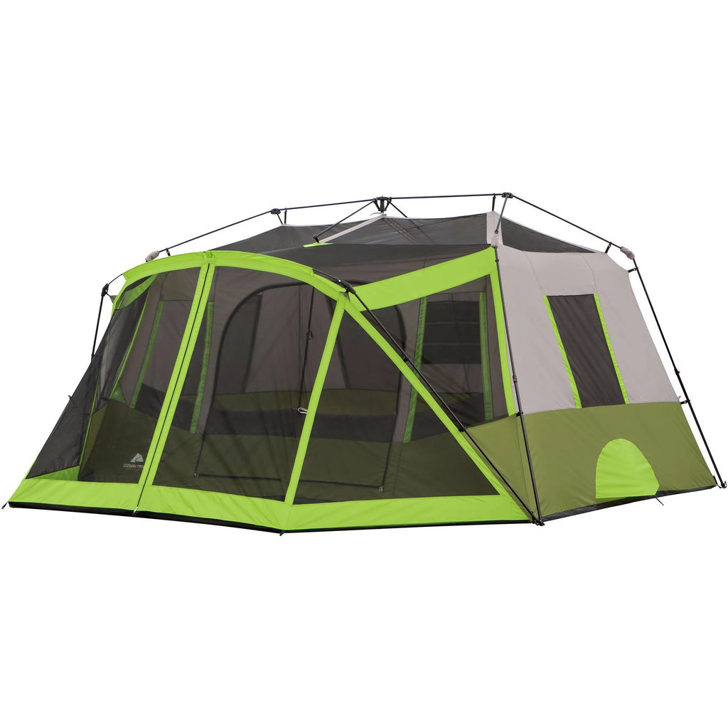 14 x 13.5 ft 9 Person 2 Room Instant Cabin Tent with Screen Room D703349