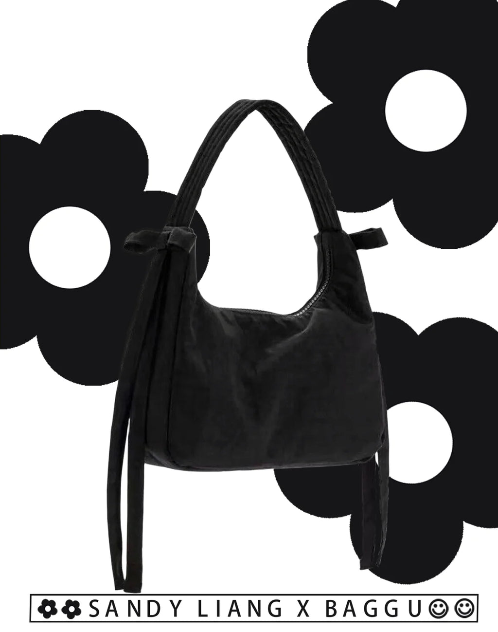 Mini Bow Nylon Handbag D453043