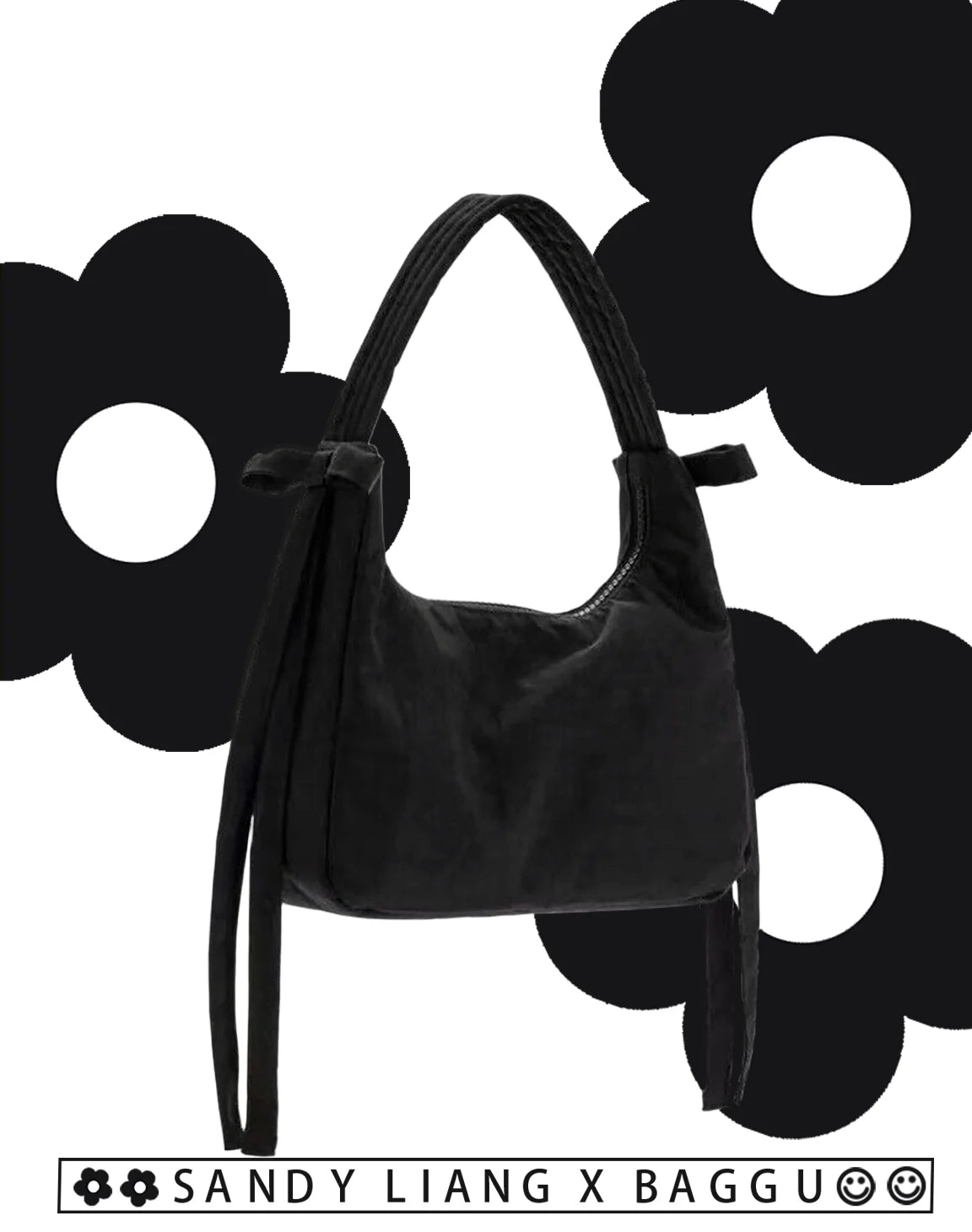 Mini Bow Nylon Handbag D453043