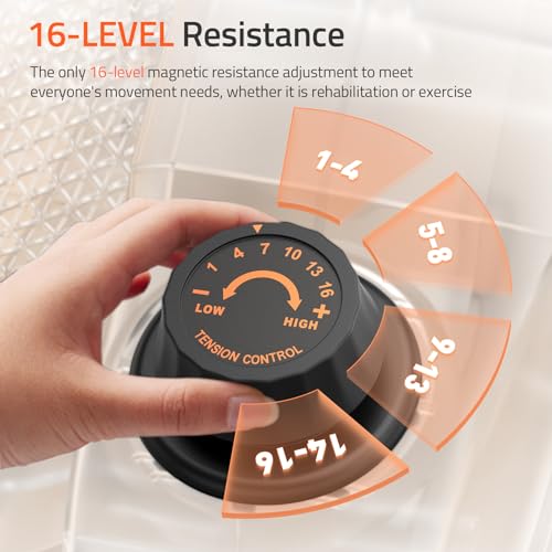 Under Desk Elliptical, Quiet Foot Pedal Exerciser for Home Use L971