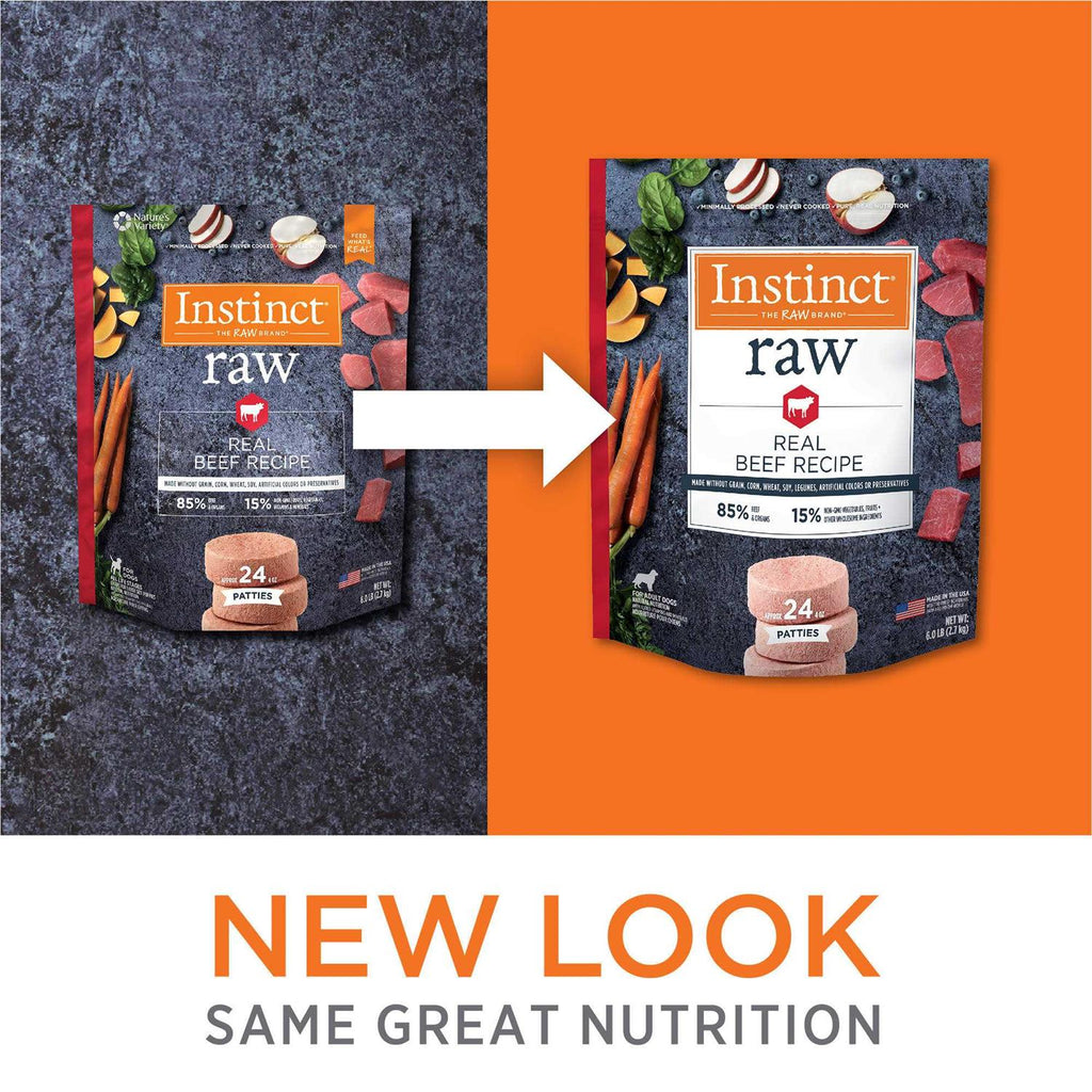 Frozen Raw Beef Patties Grain Free Dog Food Q3581