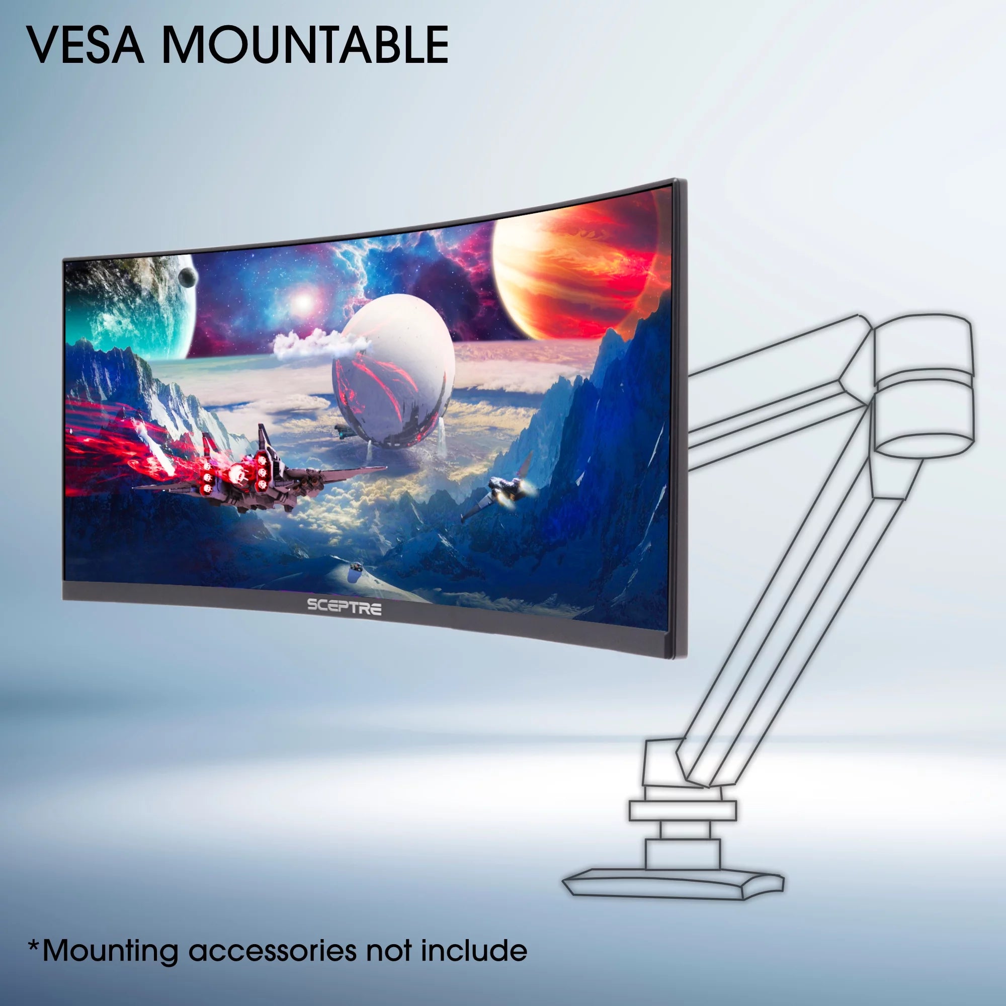 Curved 30" LED Monitor 2560 x 1080 200Hz VA O401208