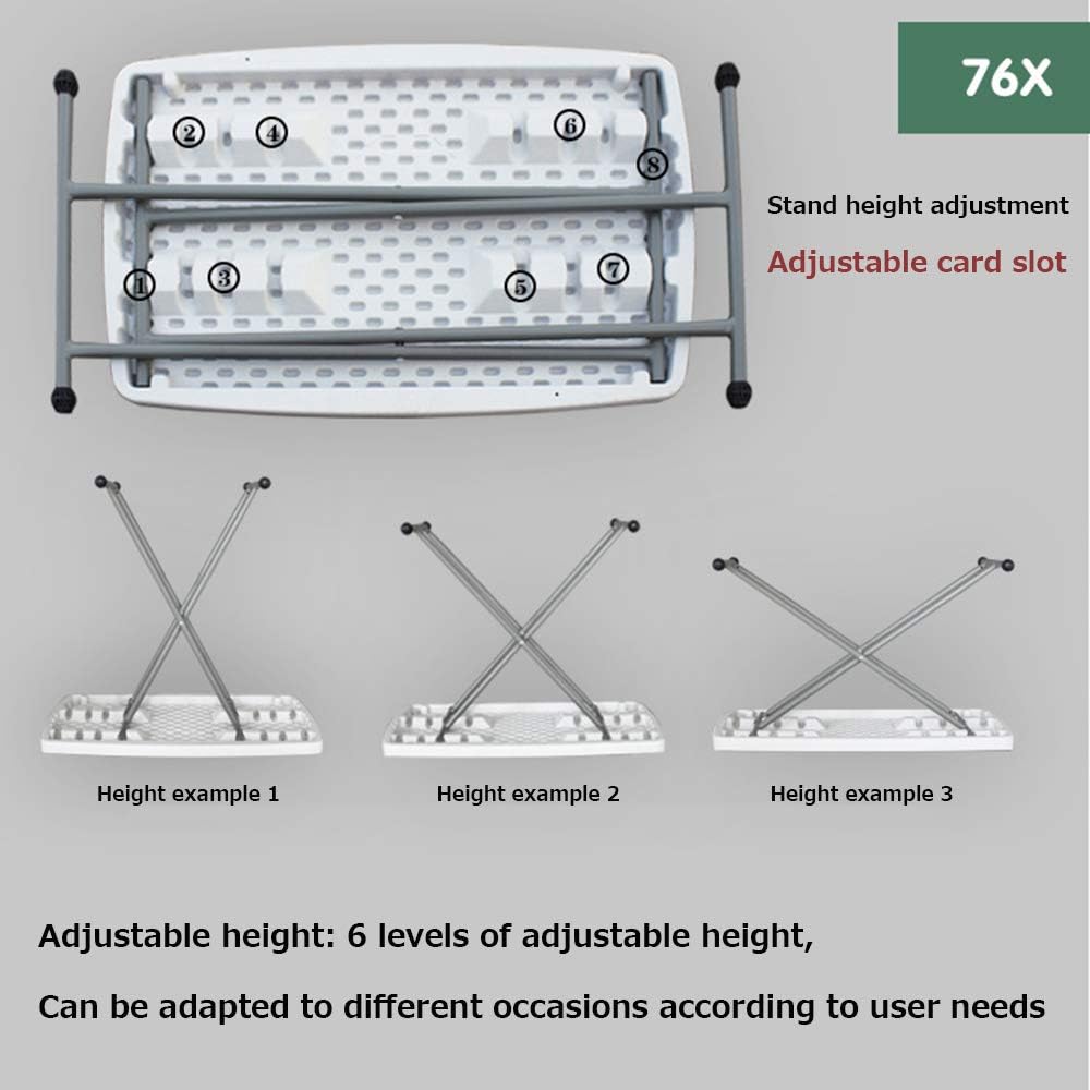 Lightweight Folding Table for Small Spaces, White S2383