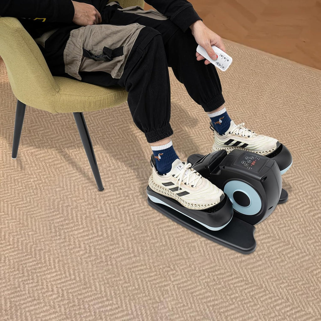 Electric Seated Leg-Foot Pedal Exerciser for Seniors Rehab, Home & Office X871026