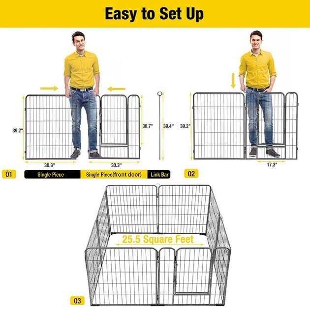 Outdoor & Indoor Portable Dog Playpen M839