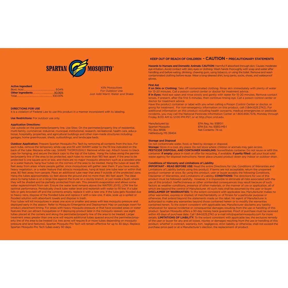 Mosquito Control Kit - 1 Acre, 4 Tubes K95842
