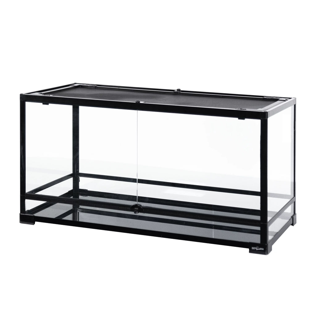 Glass Reptile Terrarium 50 Gallon Front Opening Habitat Tank L779