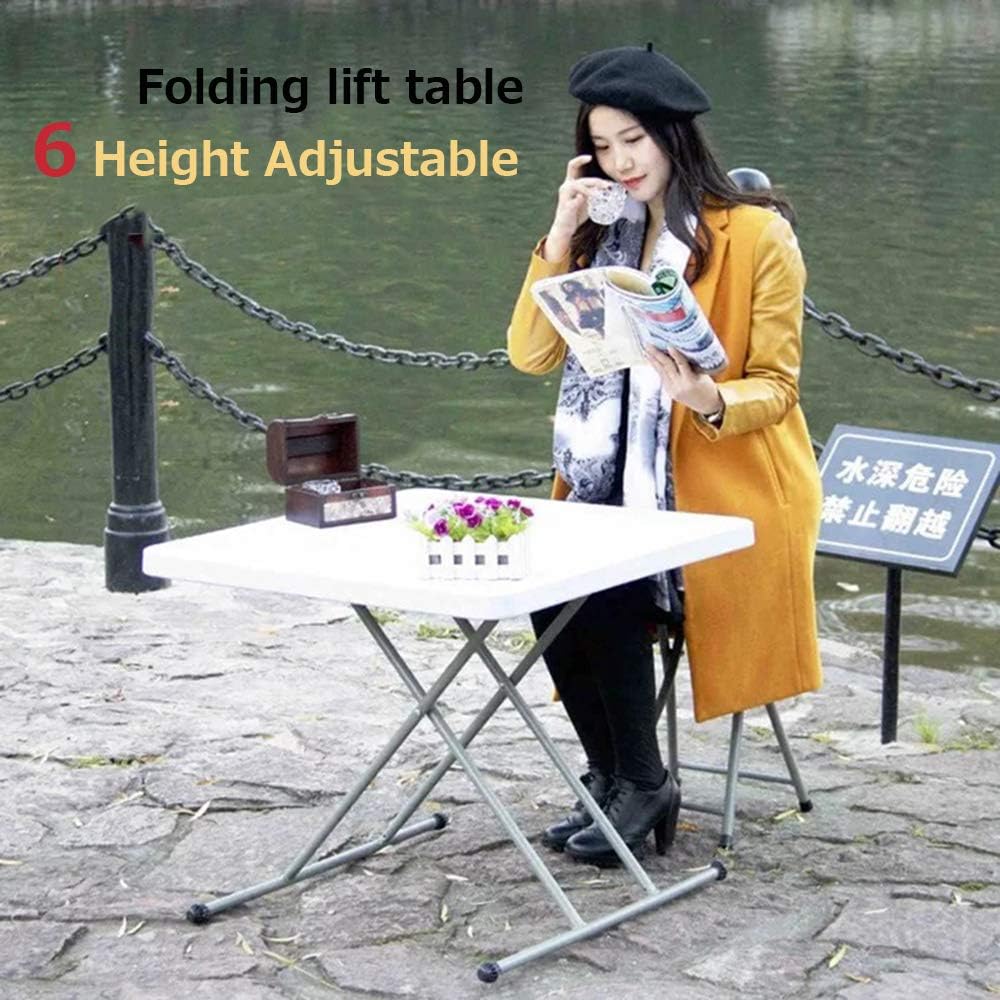 Lightweight Folding Table for Small Spaces, White S2383