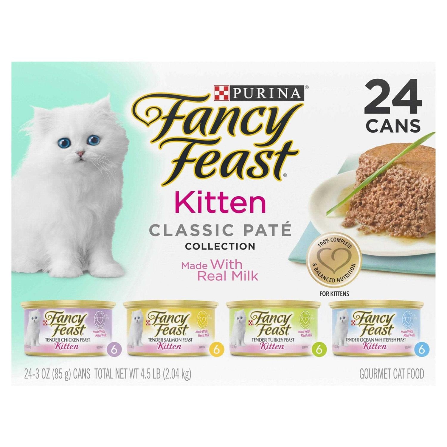 Grain Free Pate Wet Kitten Food Variety Pack T11178
