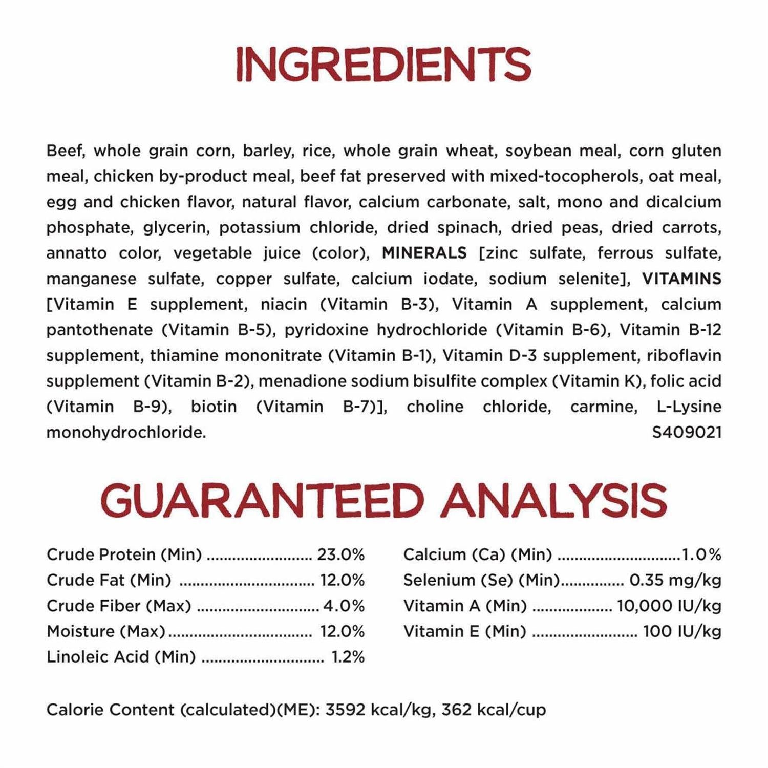 Dry Dog Food with Real Beef R5805