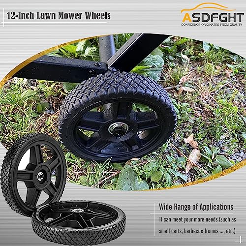 Lawn Mower Wheels 6 Inch (2-Pack) with Bearings and Hardware F277296