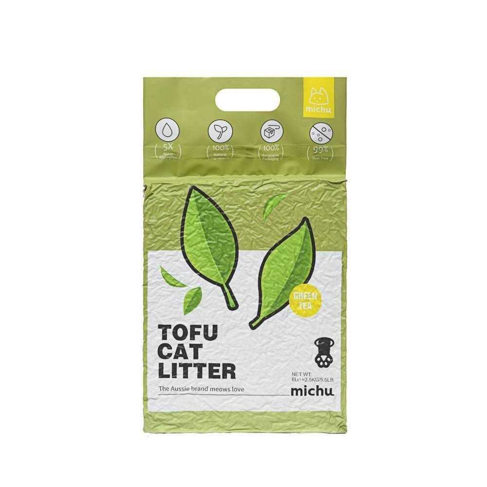 Michu Natural Clumping Tofu Cat Litter 5.5lb/88oz - Pet Supplies online store