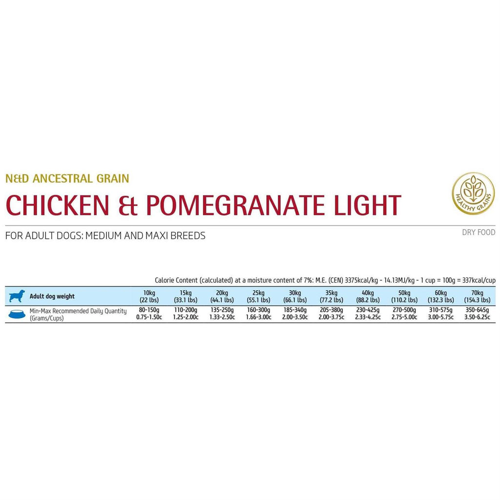 Chicken & Pomegranate Light Mini Dry Dog Food H589