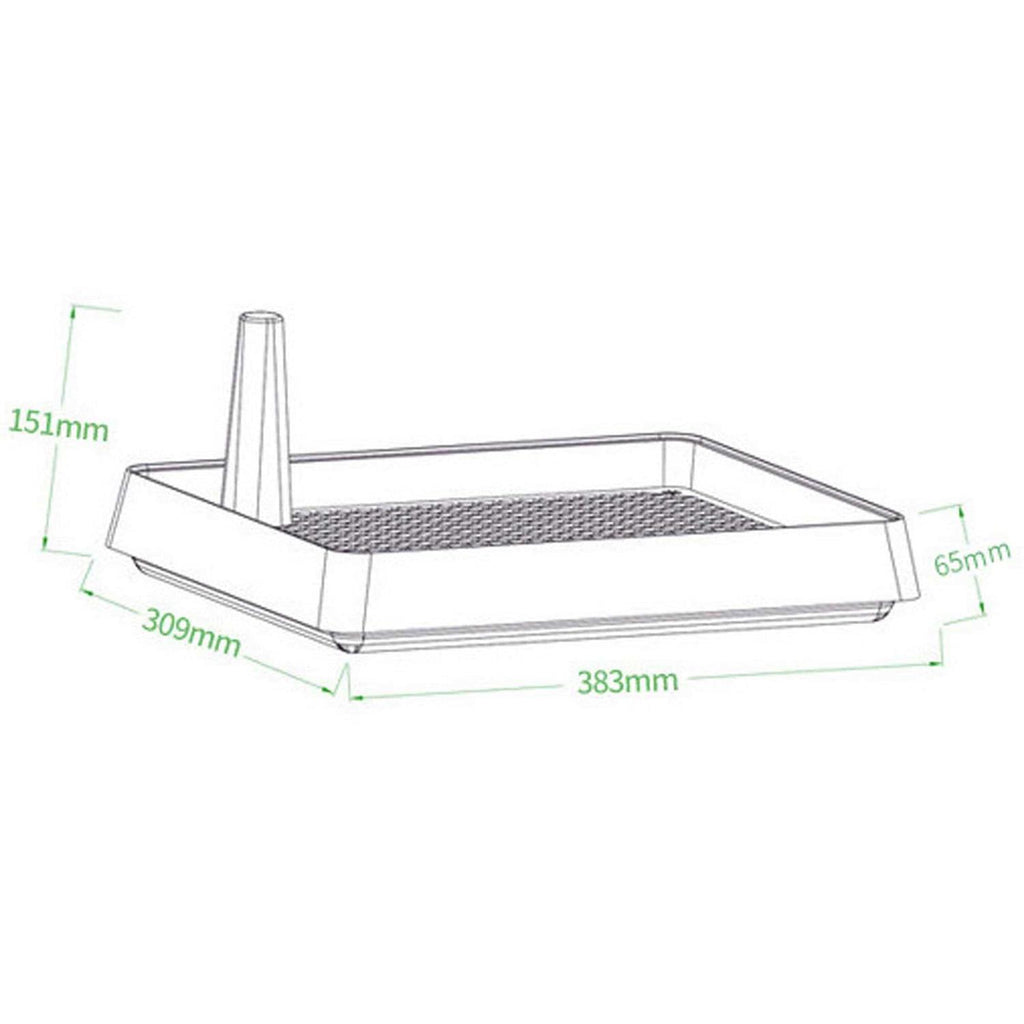 Super Large Rabbit Litter Box with Grate for Cage R536