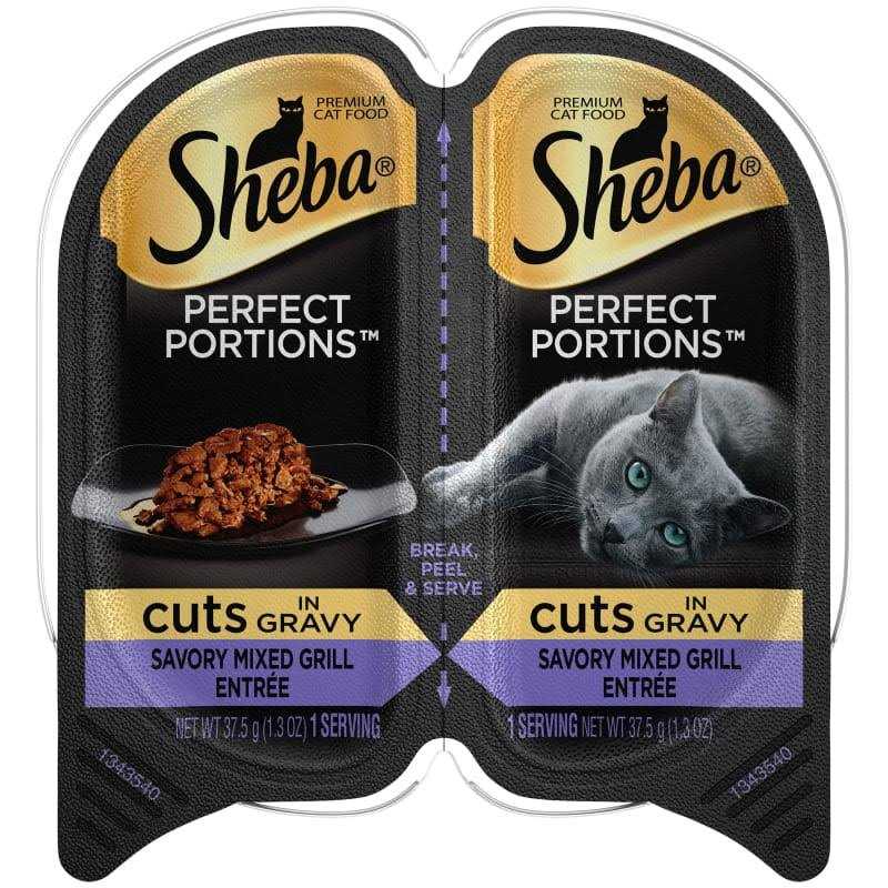 Wet Cat Food Cuts in Gravy Savory Mixed Grill Entree Q3835