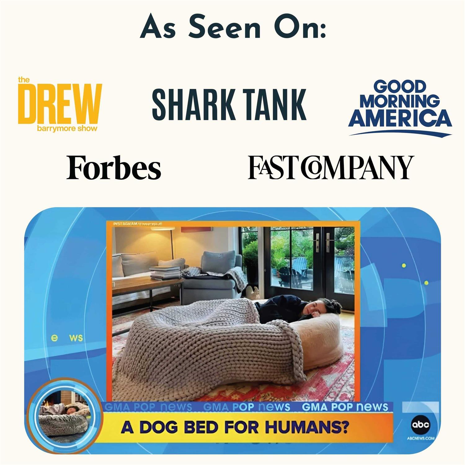 Human Dog Bed for Adults - Extra Large Floor Lounger Q641