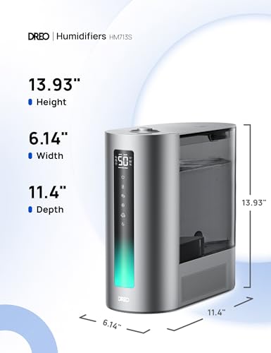 6L Warm & Cool Mist Humidifier for Bedroom, 60Hr Quiet Runtime C566891