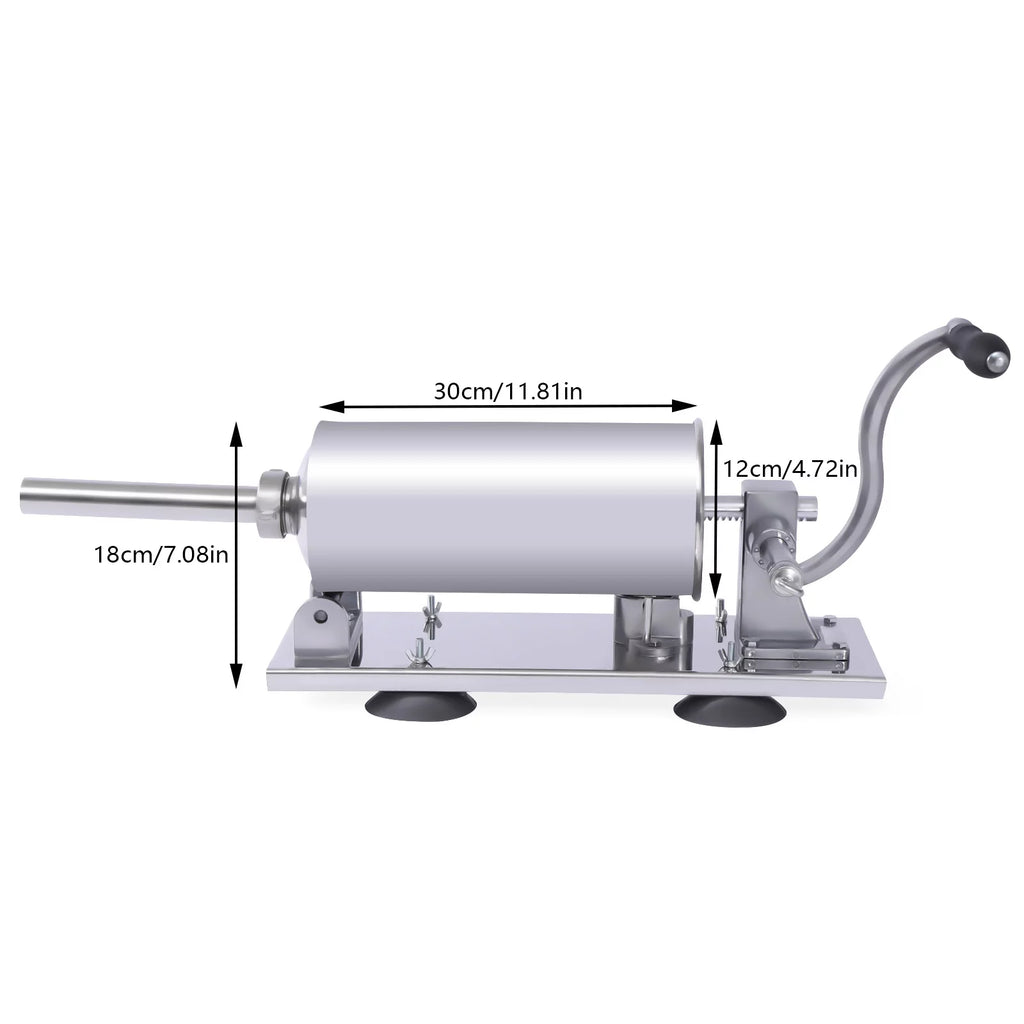 Manual Stainless Steel Horizontal Sausage Stuffer 4L G403