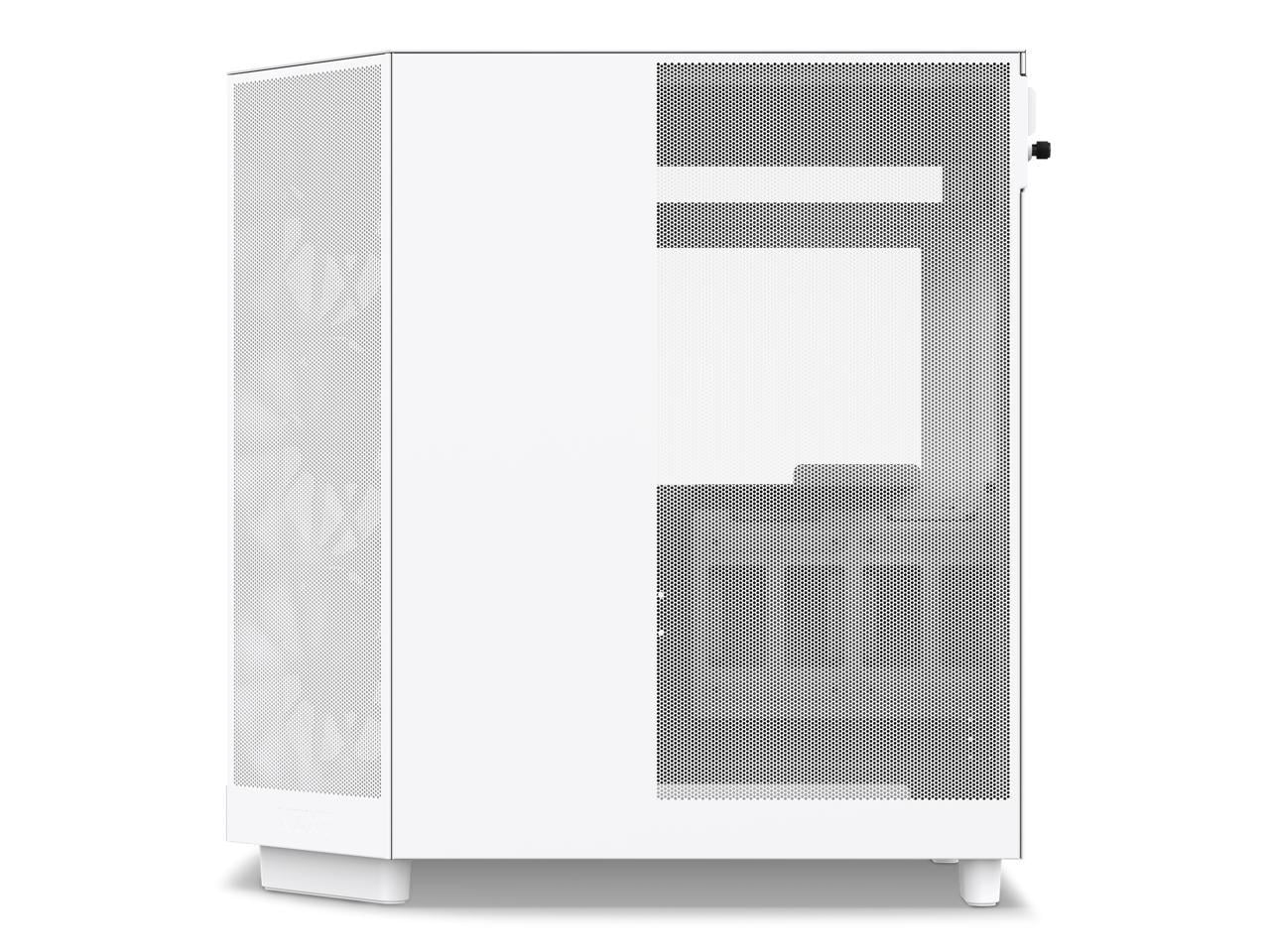 Compact Dual-Chamber Mid-Tower Airflow Case, White E21114