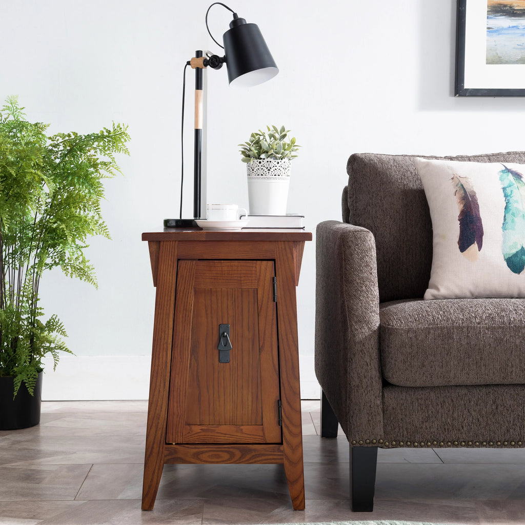 Solid Wood Mission End Table for Living Room and Bedroom Q2446