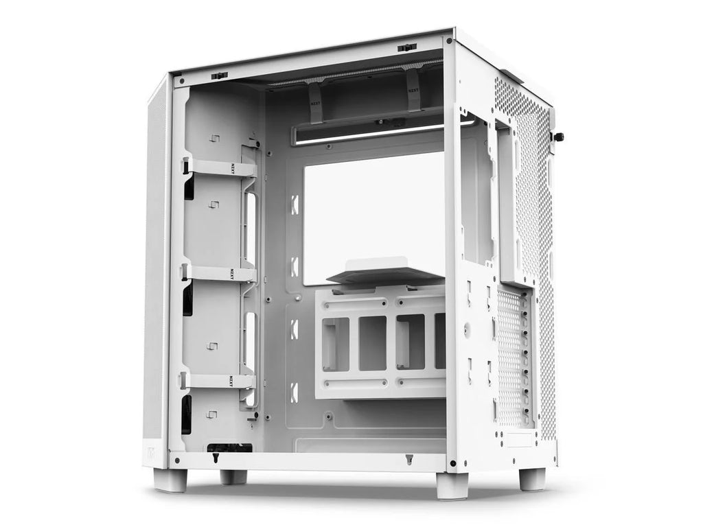 Compact Dual-Chamber Mid-Tower Airflow Case, White E21114
