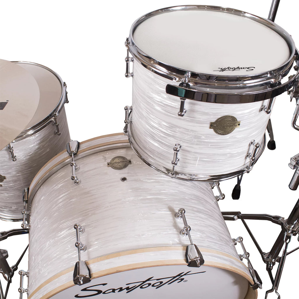 4-Piece Drum Shell Pack with 24" Bass Drum, White Oyster V572357