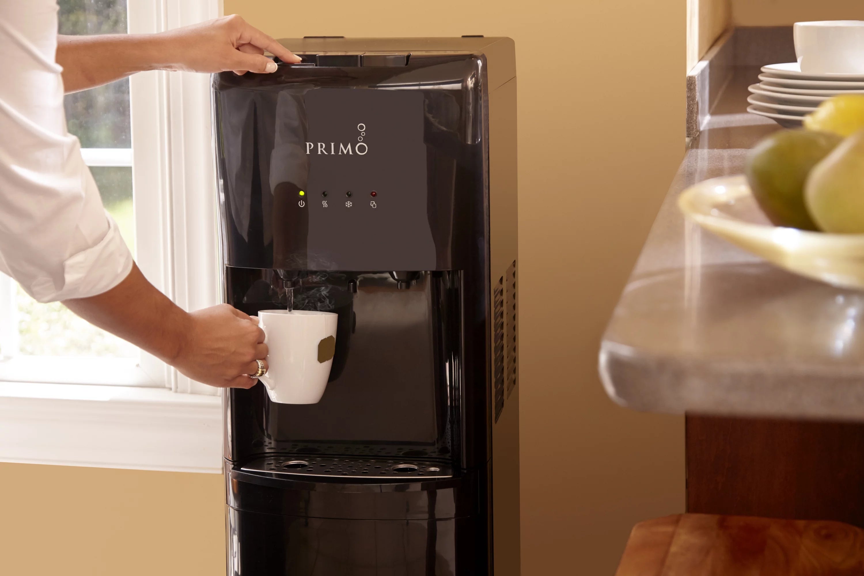 Bottom Loading Water Dispenser with Hot and Cold Water, Black W368