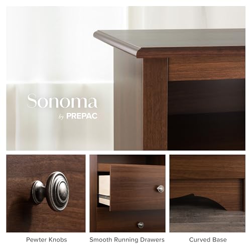 Rustic White Double Drawer Dresser with Nightstand C7017