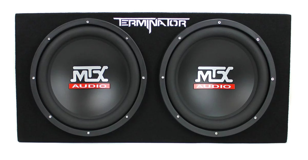 12" 1200W Dual Loaded Car Subwoofers with Box and 1500W Amp Kit W84779