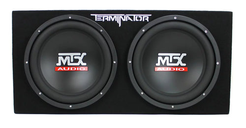 12" 1200W Dual Loaded Car Subwoofers with Box and 1500W Amp Kit W84779