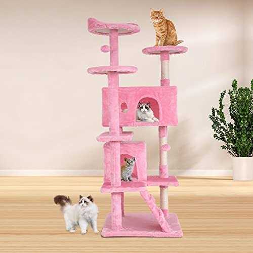 Cat Tree Tower with Scratching Posts and Cat Condo U293