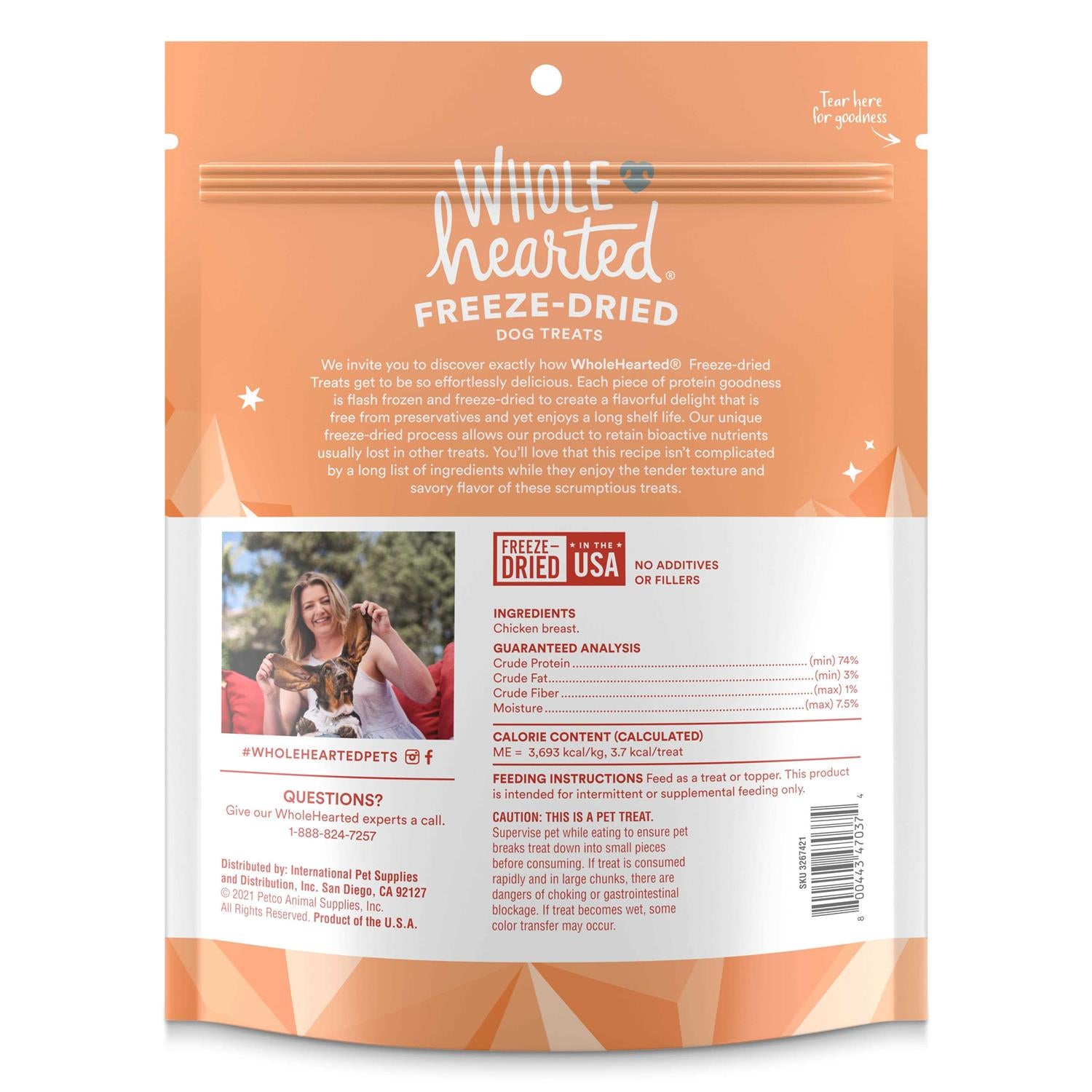 Freeze Dried Chicken Breast Dog Treats D9062