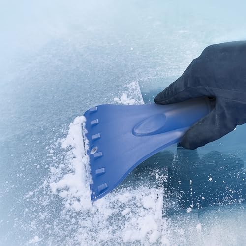 4-in-1 Telescoping Scratch-Free Snow Broom + Ice Scraper with LED Headlights P705