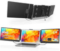BOSII Laptop Screen Extender Portable - 14 Inch Triple IPS FHD 1080P HDMI/USB-A/Type-C Extended Monitor for Laptops (Maximum Length: 15.74") Compatible with Windows Mac Travel Gaming Work