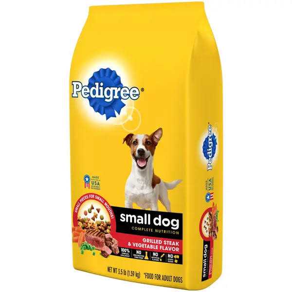 Grilled Steak & Vegetable Flavor Dry Dog Food for Small Adult Dogs Z9229