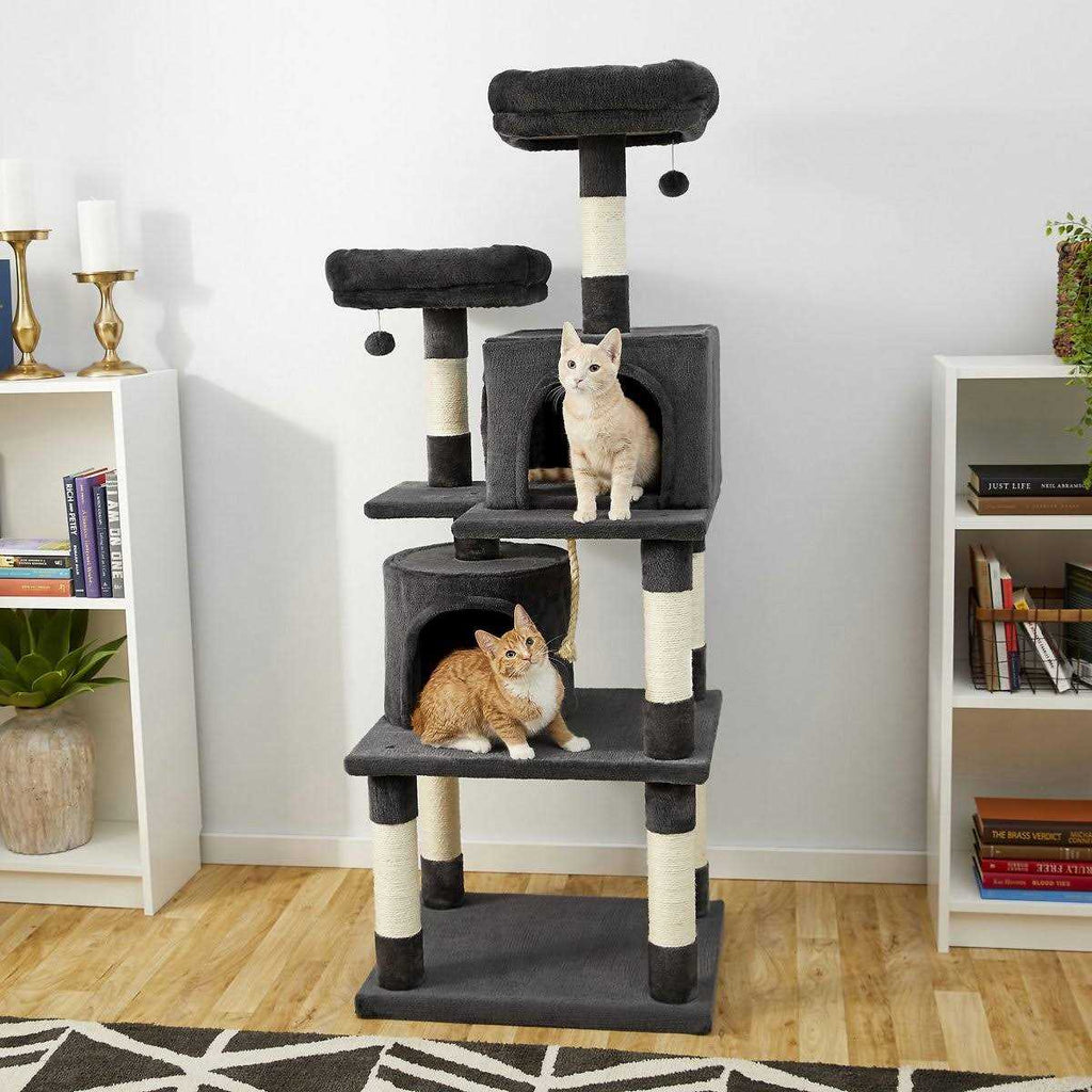 Faux Fur Cat Tree Condo U80803