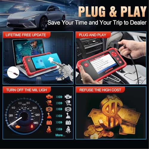 OBD2 Scanner Engine ABS SRS Transmission Diagnostic Tool I99159