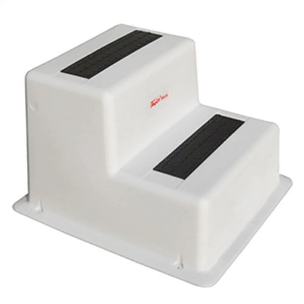 Dock Step, Double Tread, White C37403