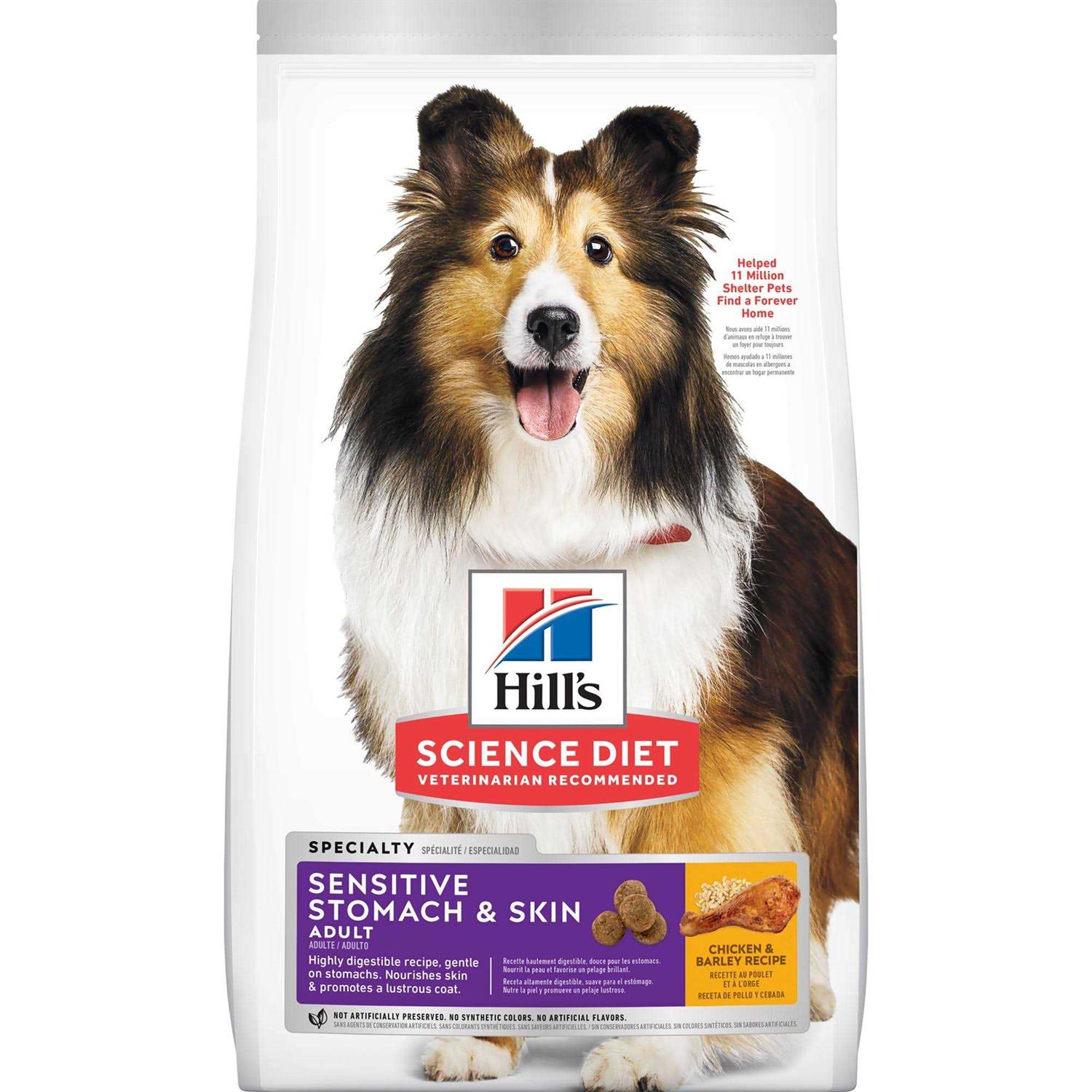 Hill's Science Diet Adult Sensitive Stomach &amp; Skin Dry Dog Food - Pet Supplies online store