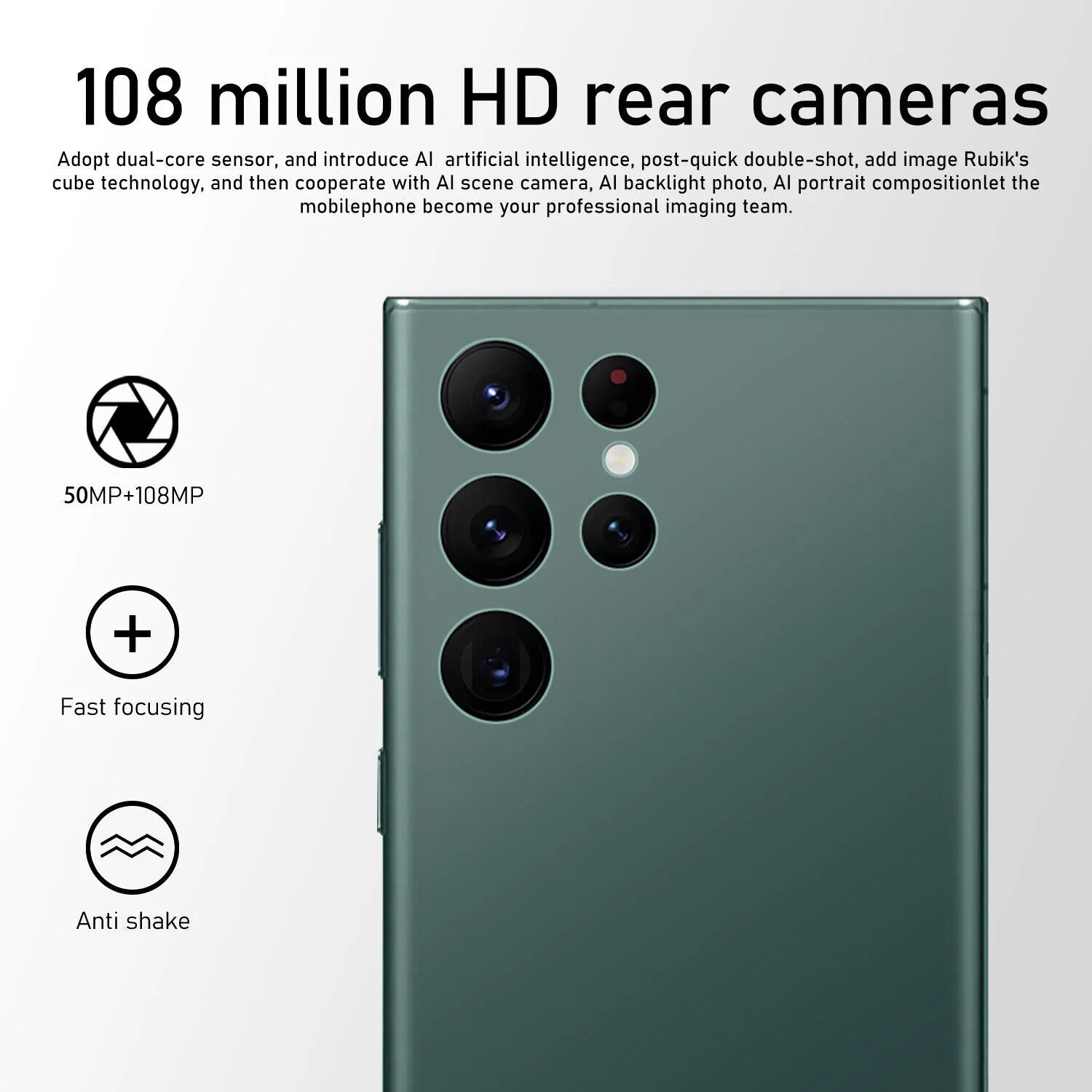 7.3" Smartphone 3GB+64GB Unlocked Android 13 U3079