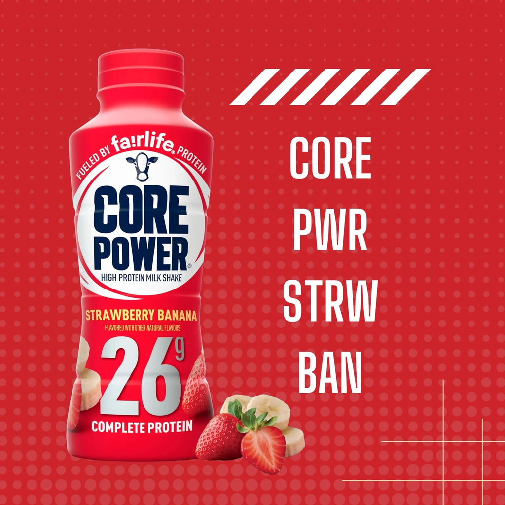 Strawberry Banana Protein Milk Shakes, 14 fl oz, 12-Pack H268