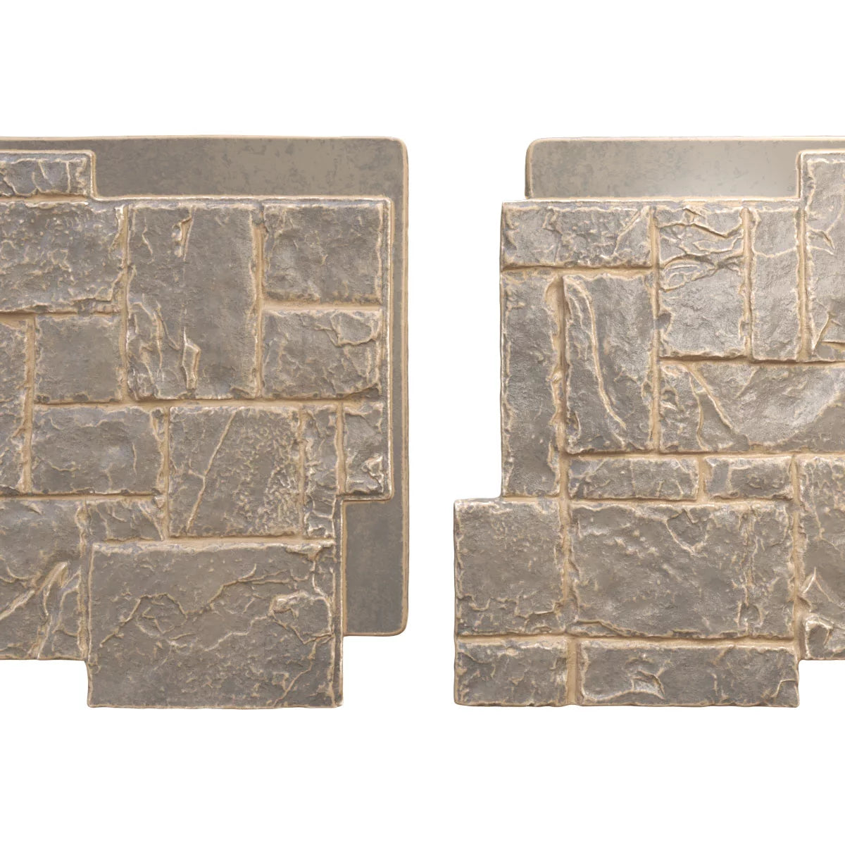49"W x 24 1/2"H Stacked Stone Faux Siding Panel P52129