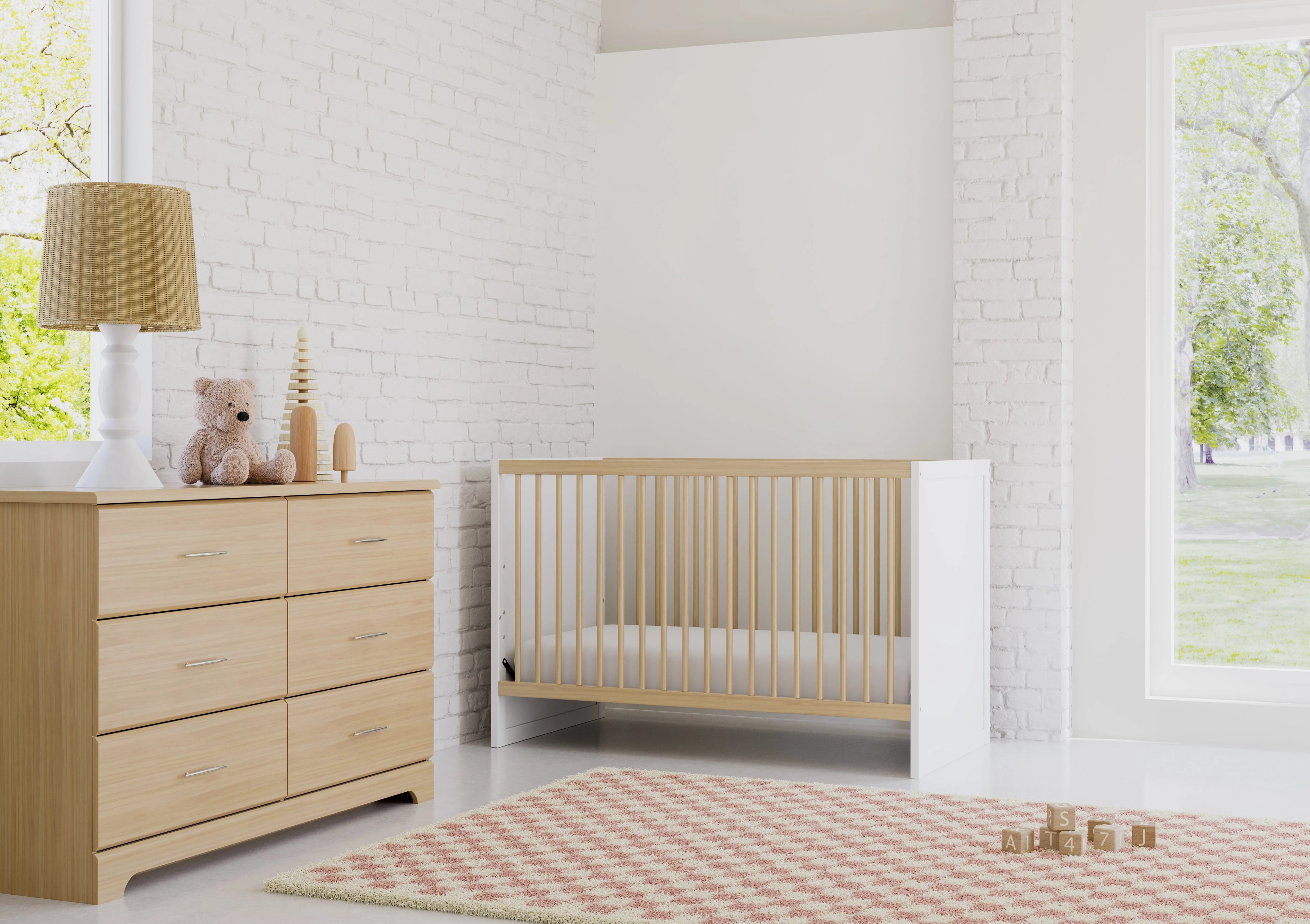 6 Drawer Double Dresser, Driftwood Y994