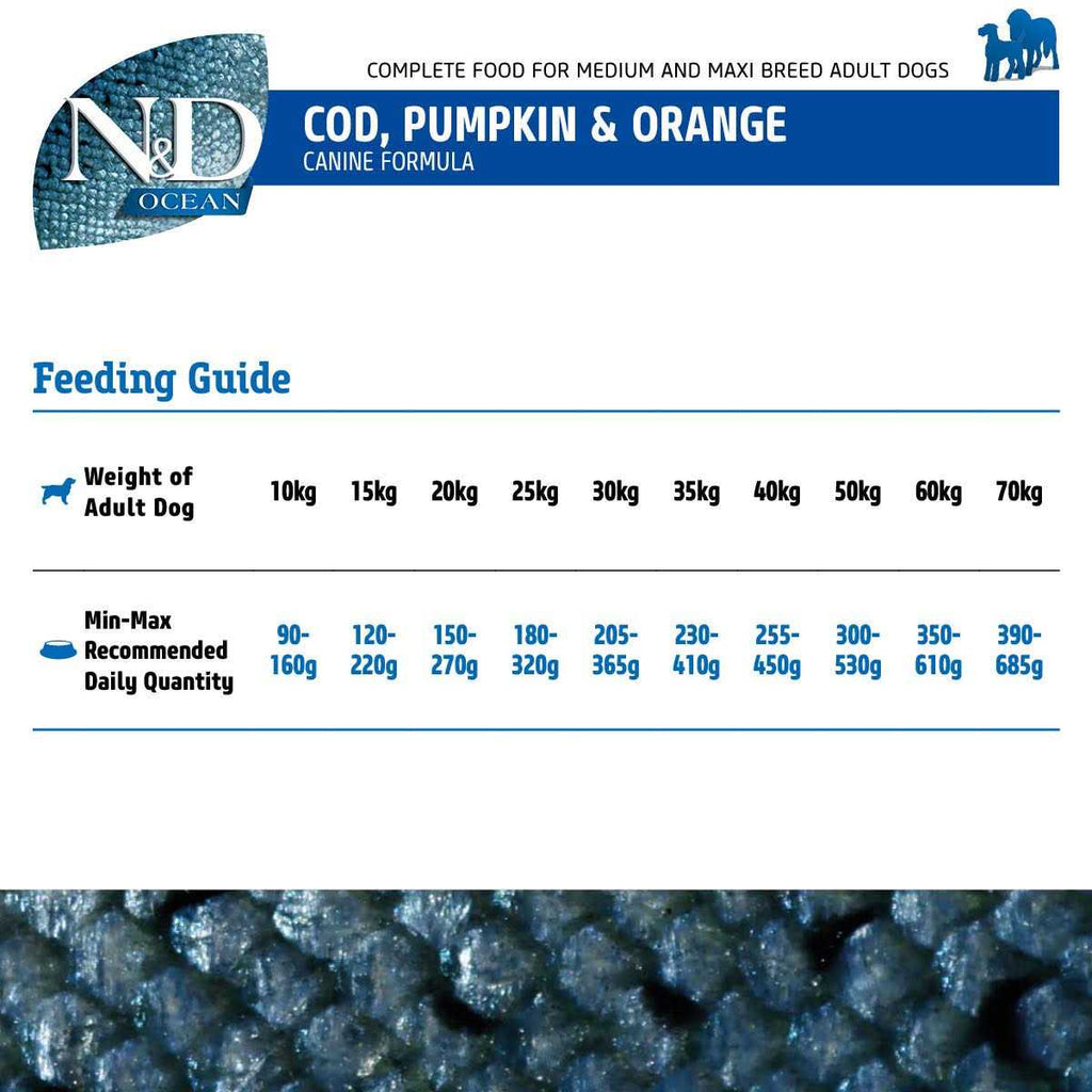 Cod Pumpkin & Orange Dry Dog Food P79171