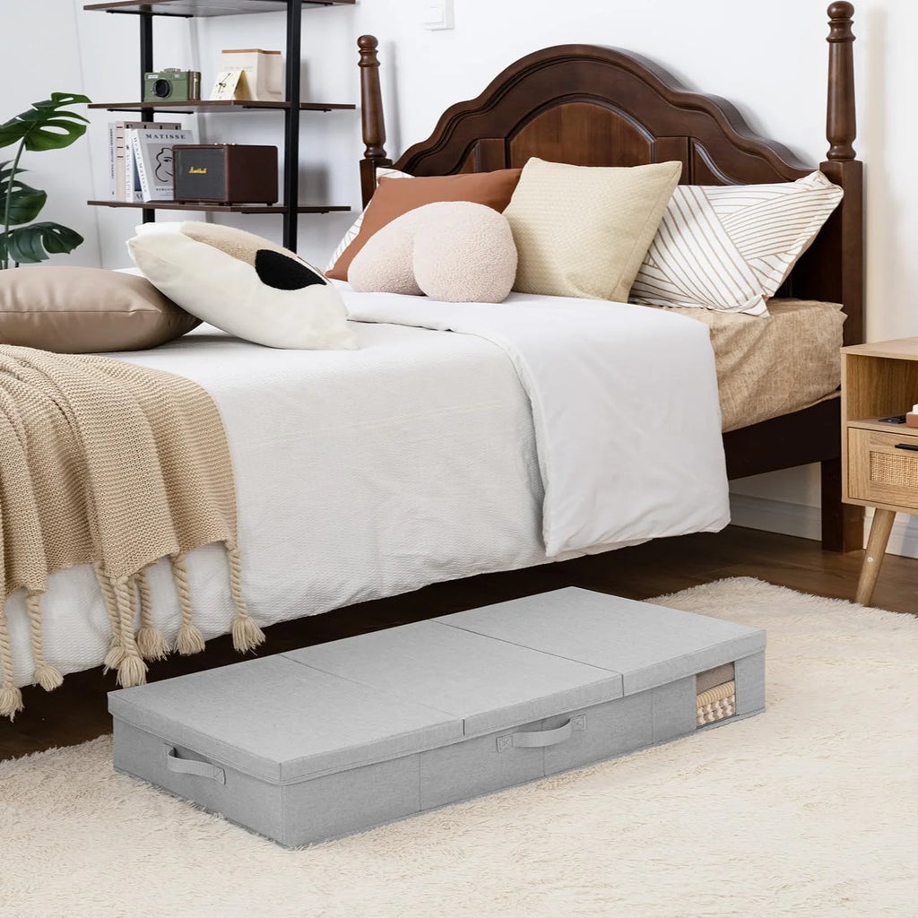 Under Bed Storage Bins with Lids and Handles Z58849