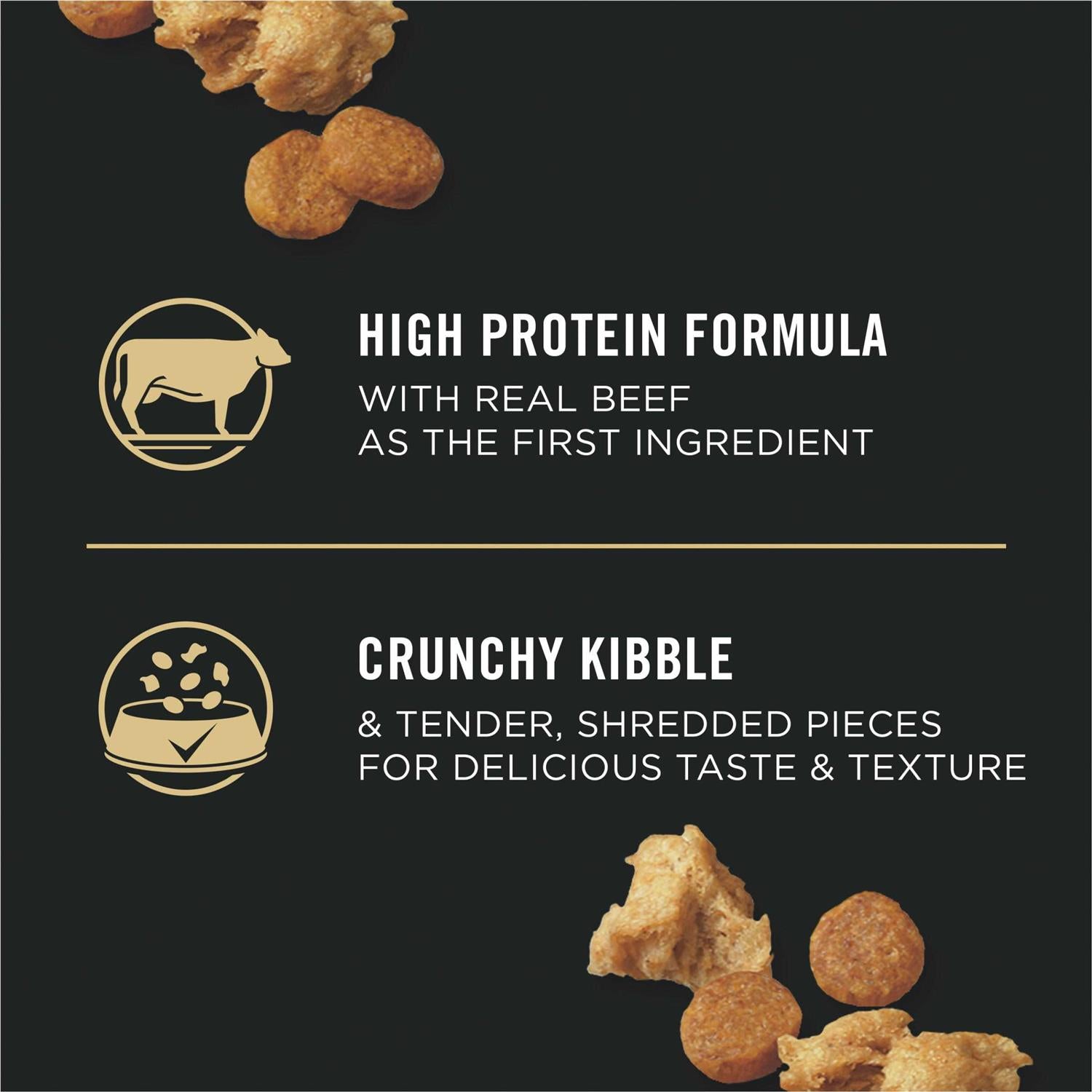 Shredded Blend Beef & Rice High Protein Dog Food for Senior Dogs P2496