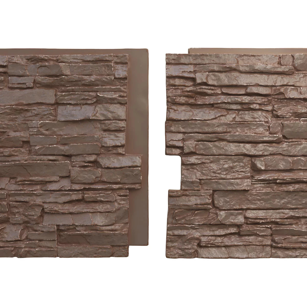 Stacked Stone Faux Siding Panel, Autumn Bronze B5888